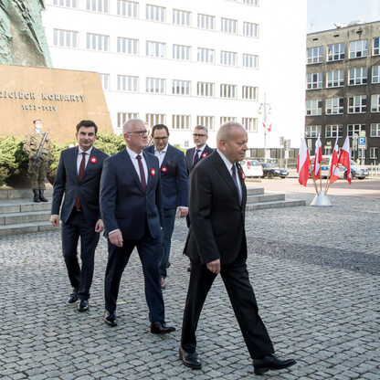 Obchody rocznicy uchwalenia Konstytucji 3 Maja oraz wybuchu III Powstania Śląskiego. fot. Tomasz Żak / UMWS