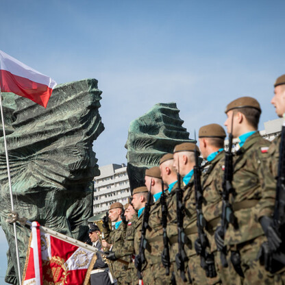 Obchody rocznicy uchwalenia Konstytucji 3 Maja oraz wybuchu III Powstania Śląskiego. fot. Tomasz Żak / UMWS
