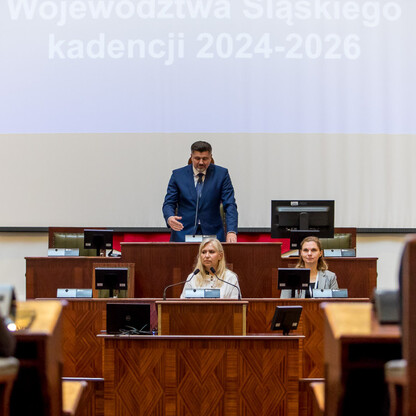Inauguracyjna Sesja Młodzieżowego Sejmiku Województwa Śląskiego kadencji 2024-2026. fot. Tomasz Żak / UMWS
