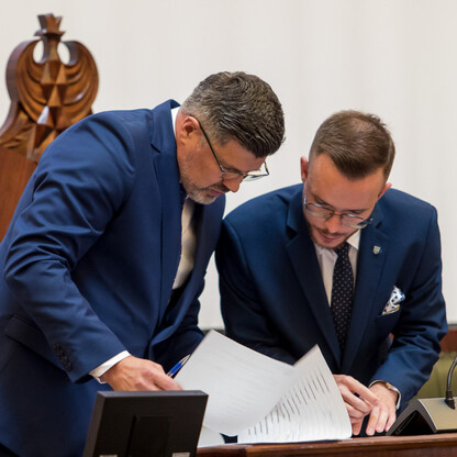 Inauguracyjna Sesja Młodzieżowego Sejmiku Województwa Śląskiego kadencji 2024-2026. fot. Tomasz Żak / UMWS