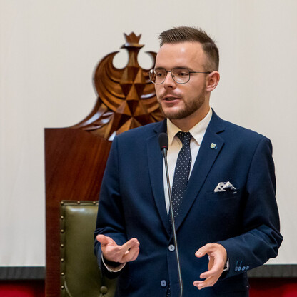 Inauguracyjna Sesja Młodzieżowego Sejmiku Województwa Śląskiego kadencji 2024-2026. fot. Tomasz Żak / UMWS
