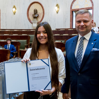 Inauguracyjna Sesja Młodzieżowego Sejmiku Województwa Śląskiego kadencji 2024-2026. fot. Tomasz Żak / UMWS