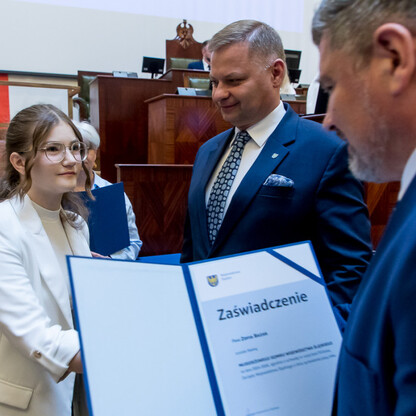 Inauguracyjna Sesja Młodzieżowego Sejmiku Województwa Śląskiego kadencji 2024-2026. fot. Tomasz Żak / UMWS