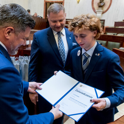 Inauguracyjna Sesja Młodzieżowego Sejmiku Województwa Śląskiego kadencji 2024-2026. fot. Tomasz Żak / UMWS