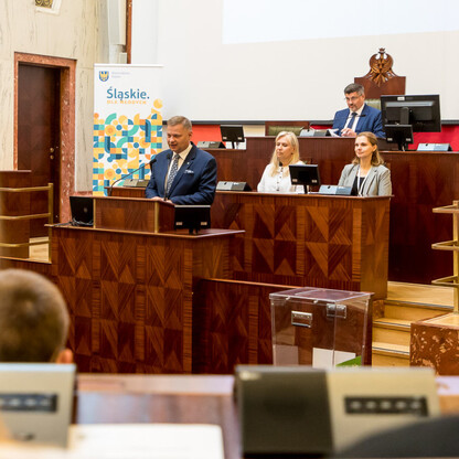 Inauguracyjna Sesja Młodzieżowego Sejmiku Województwa Śląskiego kadencji 2024-2026. fot. Tomasz Żak / UMWS