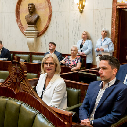 Inauguracyjna Sesja Młodzieżowego Sejmiku Województwa Śląskiego kadencji 2024-2026. fot. Tomasz Żak / UMWS