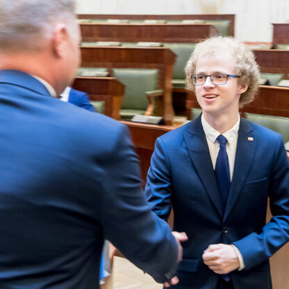 Inauguracyjna Sesja Młodzieżowego Sejmiku Województwa Śląskiego kadencji 2024-2026. fot. Tomasz Żak / UMWS