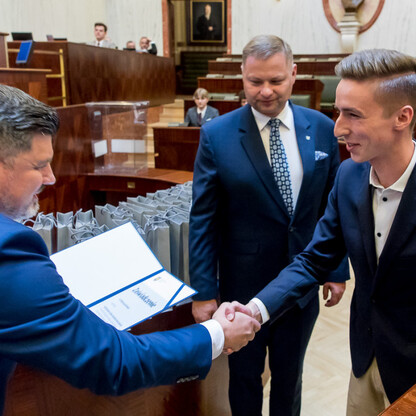 Inauguracyjna Sesja Młodzieżowego Sejmiku Województwa Śląskiego kadencji 2024-2026. fot. Tomasz Żak / UMWS