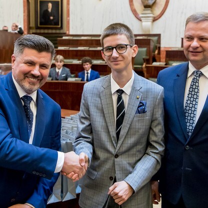 Inauguracyjna Sesja Młodzieżowego Sejmiku Województwa Śląskiego kadencji 2024-2026. fot. Tomasz Żak / UMWS