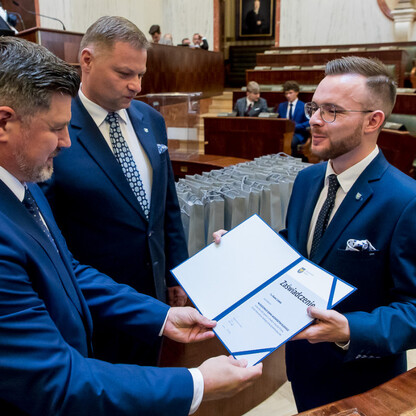 Inauguracyjna Sesja Młodzieżowego Sejmiku Województwa Śląskiego kadencji 2024-2026. fot. Tomasz Żak / UMWS