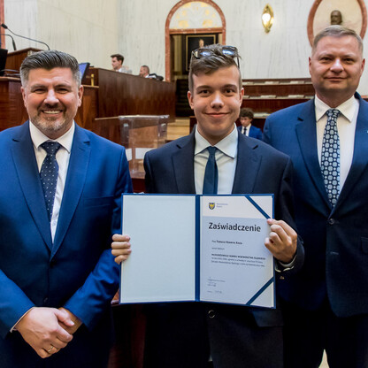 Inauguracyjna Sesja Młodzieżowego Sejmiku Województwa Śląskiego kadencji 2024-2026. fot. Tomasz Żak / UMWS