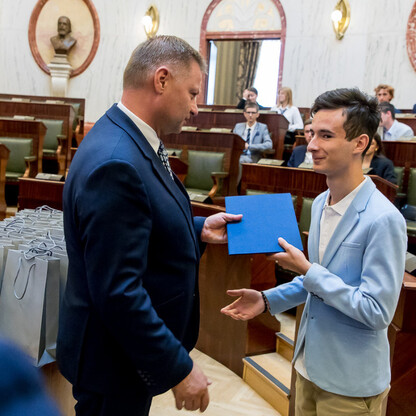 Inauguracyjna Sesja Młodzieżowego Sejmiku Województwa Śląskiego kadencji 2024-2026. fot. Tomasz Żak / UMWS