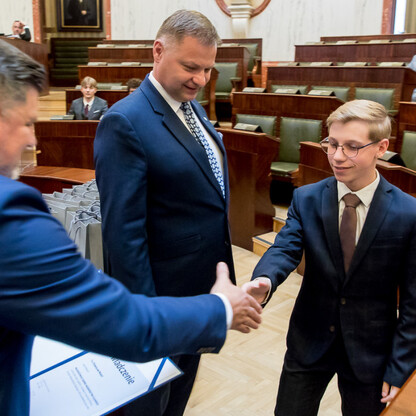 Inauguracyjna Sesja Młodzieżowego Sejmiku Województwa Śląskiego kadencji 2024-2026. fot. Tomasz Żak / UMWS