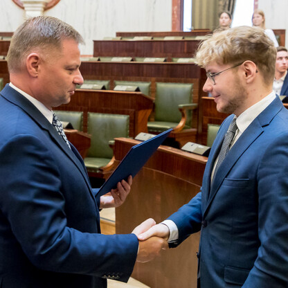 Inauguracyjna Sesja Młodzieżowego Sejmiku Województwa Śląskiego kadencji 2024-2026. fot. Tomasz Żak / UMWS