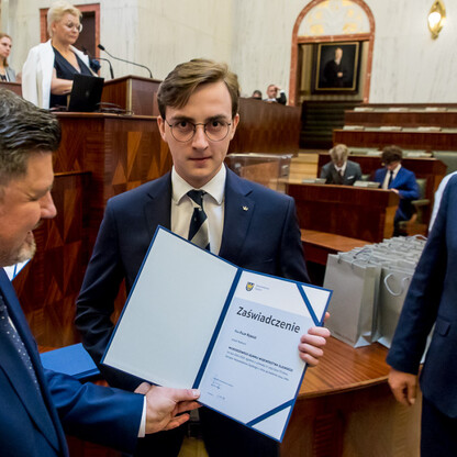 Inauguracyjna Sesja Młodzieżowego Sejmiku Województwa Śląskiego kadencji 2024-2026. fot. Tomasz Żak / UMWS