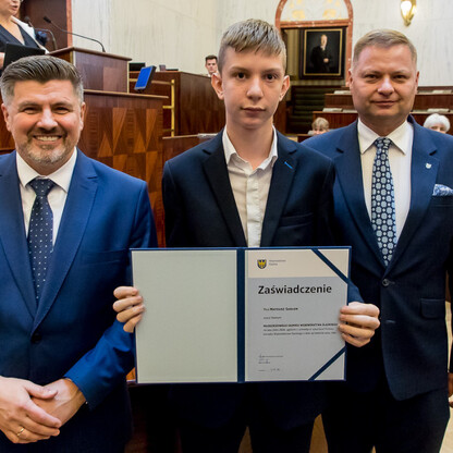 Inauguracyjna Sesja Młodzieżowego Sejmiku Województwa Śląskiego kadencji 2024-2026. fot. Tomasz Żak / UMWS