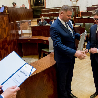 Inauguracyjna Sesja Młodzieżowego Sejmiku Województwa Śląskiego kadencji 2024-2026. fot. Tomasz Żak / UMWS