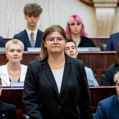 Inauguracyjna Sesja Młodzieżowego Sejmiku Województwa Śląskiego kadencji 2024-2026. fot. Tomasz Żak / UMWS