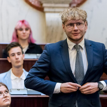 Inauguracyjna Sesja Młodzieżowego Sejmiku Województwa Śląskiego kadencji 2024-2026. fot. Tomasz Żak / UMWS