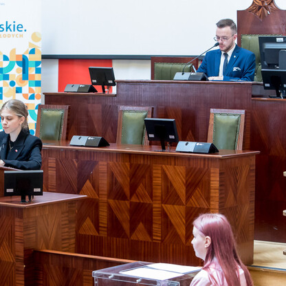 Inauguracyjna Sesja Młodzieżowego Sejmiku Województwa Śląskiego kadencji 2024-2026. fot. Tomasz Żak / UMWS