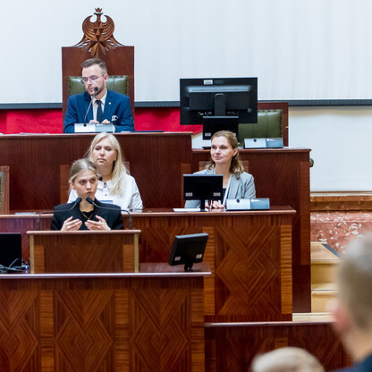 Inauguracyjna Sesja Młodzieżowego Sejmiku Województwa Śląskiego kadencji 2024-2026. fot. Tomasz Żak / UMWS