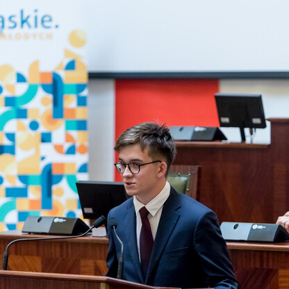 Inauguracyjna Sesja Młodzieżowego Sejmiku Województwa Śląskiego kadencji 2024-2026. fot. Tomasz Żak / UMWS