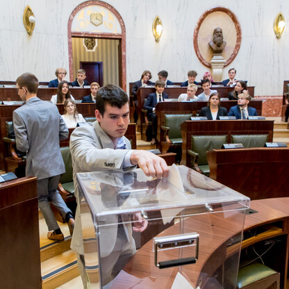 Inauguracyjna Sesja Młodzieżowego Sejmiku Województwa Śląskiego kadencji 2024-2026. fot. Tomasz Żak / UMWS