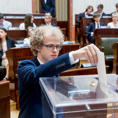 Inauguracyjna Sesja Młodzieżowego Sejmiku Województwa Śląskiego kadencji 2024-2026. fot. Tomasz Żak / UMWS
