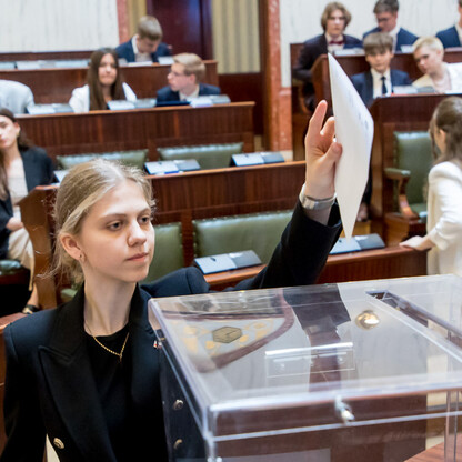 Inauguracyjna Sesja Młodzieżowego Sejmiku Województwa Śląskiego kadencji 2024-2026. fot. Tomasz Żak / UMWS