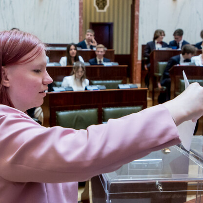 Inauguracyjna Sesja Młodzieżowego Sejmiku Województwa Śląskiego kadencji 2024-2026. fot. Tomasz Żak / UMWS