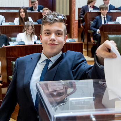 Inauguracyjna Sesja Młodzieżowego Sejmiku Województwa Śląskiego kadencji 2024-2026. fot. Tomasz Żak / UMWS