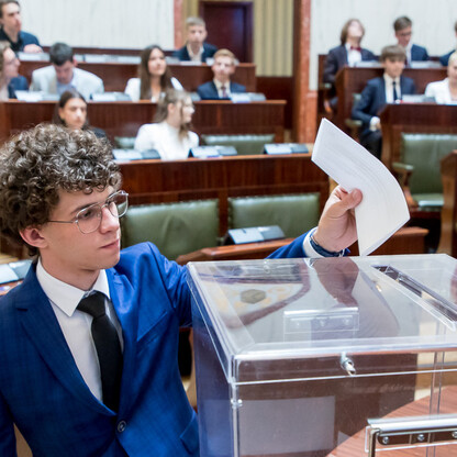 Inauguracyjna Sesja Młodzieżowego Sejmiku Województwa Śląskiego kadencji 2024-2026. fot. Tomasz Żak / UMWS