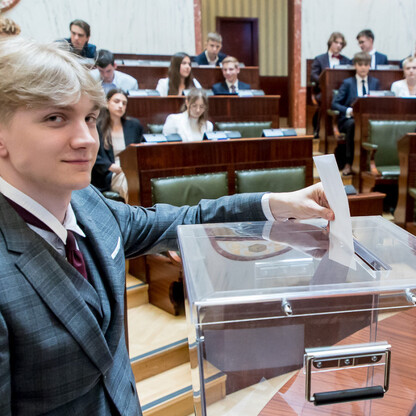 Inauguracyjna Sesja Młodzieżowego Sejmiku Województwa Śląskiego kadencji 2024-2026. fot. Tomasz Żak / UMWS