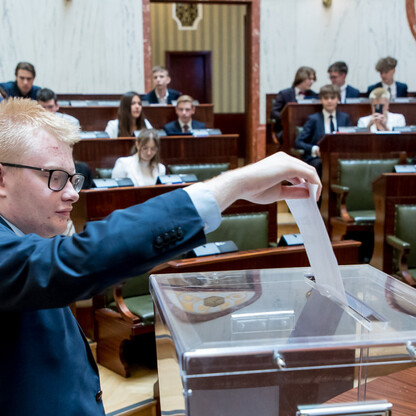 Inauguracyjna Sesja Młodzieżowego Sejmiku Województwa Śląskiego kadencji 2024-2026. fot. Tomasz Żak / UMWS