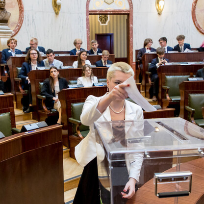 Inauguracyjna Sesja Młodzieżowego Sejmiku Województwa Śląskiego kadencji 2024-2026. fot. Tomasz Żak / UMWS