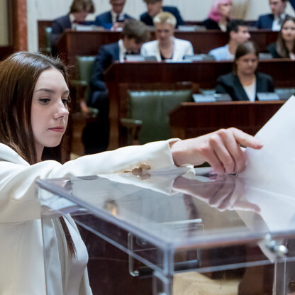 Inauguracyjna Sesja Młodzieżowego Sejmiku Województwa Śląskiego kadencji 2024-2026. fot. Tomasz Żak / UMWS