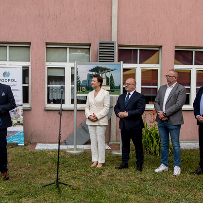 Konferencja prasowa dot.  budowy SOR wraz z lądowiskiem w Centrum Zdrowia Dziecka i Rodziny w Sosnowcu. fot. Tomasz Żak / UMWS