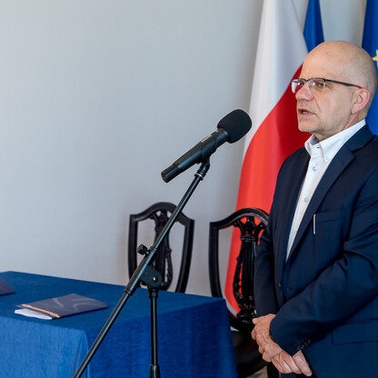 Podpisanie umowy na przebudowę DW491. fot. Tomasz Żaki / UMWS