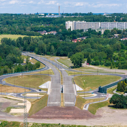 Trasa N-S w Rudzie Śląskiej. fot. arch. UMWS Maciej Dziąbek