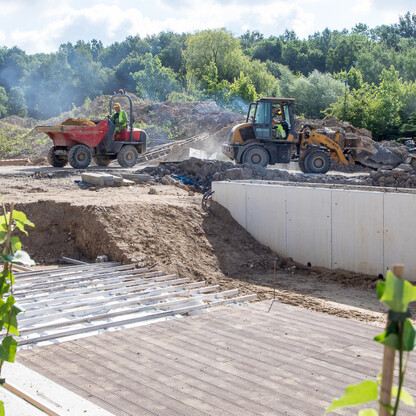 Budowa Kąpieliska Fala w Parku Śląskim. fot. Tomasz Żak / UMWS