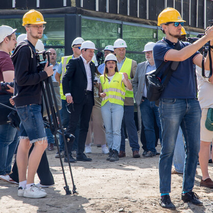 Budowa Kąpieliska Fala w Parku Śląskim. fot. Tomasz Żak / UMWS