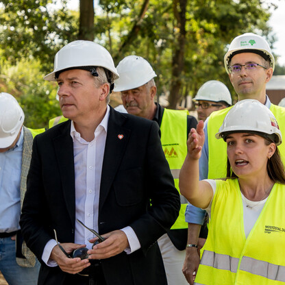 Budowa Kąpieliska Fala w Parku Śląskim. fot. Tomasz Żak / UMWS