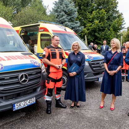 WPR w Katowicach wzbogaciło się o 3 ambulanse. fot. Tomasz Żak / UMWS
