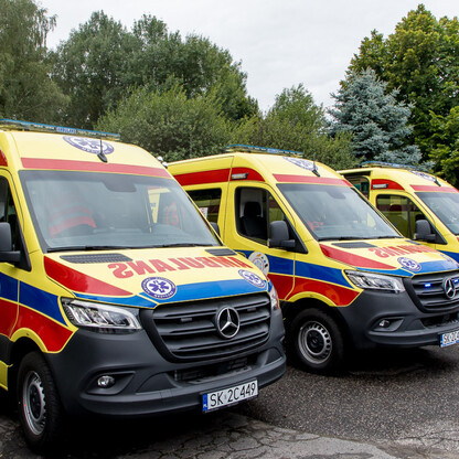 WPR w Katowicach wzbogaciło się o 3 ambulanse. fot. Tomasz Żak / UMWS