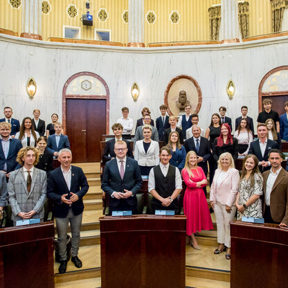 Sesja Młodzieżowego Sejmiku Województwa Śląskiego kadencji 2024-2026. fot. Tomasz Żak / UMWS