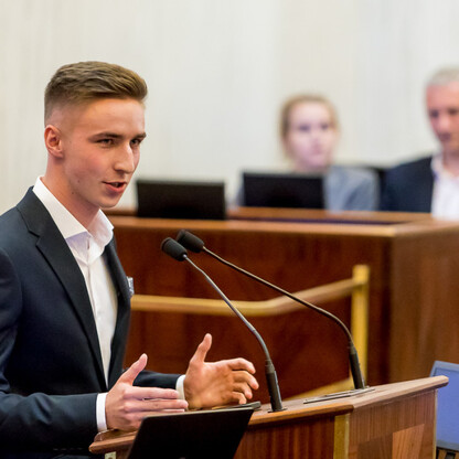 Sesja Młodzieżowego Sejmiku Województwa Śląskiego kadencji 2024-2026. fot. Tomasz Żak / UMWS