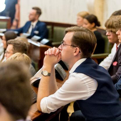 Sesja Młodzieżowego Sejmiku Województwa Śląskiego kadencji 2024-2026. fot. Tomasz Żak / UMWS