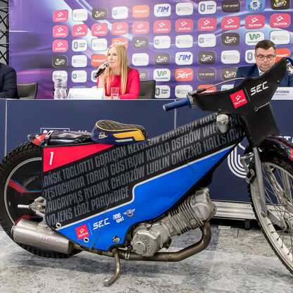 Konferencja prasowa przed finałem TAURON Speedway Euro Championship na Stadionie Śląskim . fot. Tomasz Żaik / UMWS