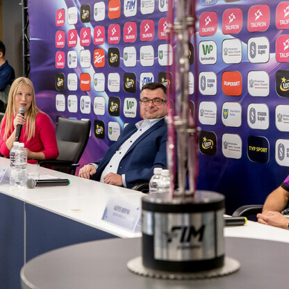 Konferencja prasowa przed finałem TAURON Speedway Euro Championship na Stadionie Śląskim . fot. Tomasz Żaik / UMWS