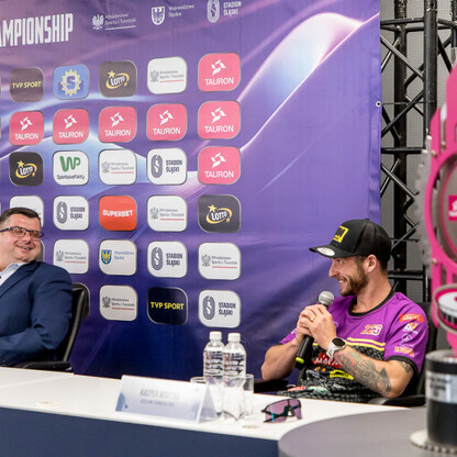 Konferencja prasowa przed finałem TAURON Speedway Euro Championship na Stadionie Śląskim . fot. Tomasz Żaik / UMWS